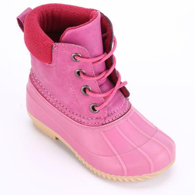 China High Quality Colorful Waterproof Pure Color Non-slippery Children Snow Girls Winter Rain Boots for sale