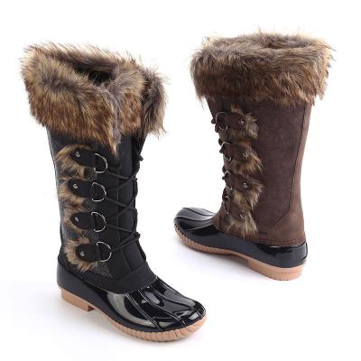 China Winter Plush Waterproof Thermal Outdoor Boots Women Shoes Wholesale Adult Plus Size Customized Logo Velvet for sale