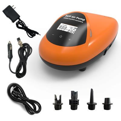 China Water Sport Activity 20psi Rechargeable Cordless Inflatable Sip Pump For Kayak Canoe With LCD Display Screen for sale