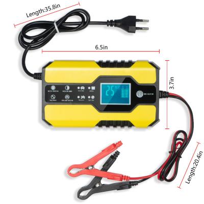 China Factory direct sales 12v 24v 4a intelligent led lead-acid battery motorcycle display auto repair TP-140W for sale