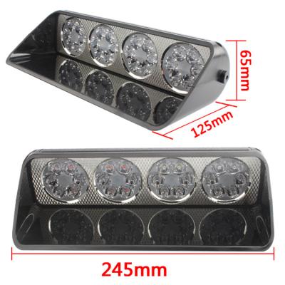 China LED+ABS+Aluminum Daytime Running Police Light 6 LED 24LED Modes 12V DCCar Backup Flasher Dash Strobe Instant Led Flasher Warning Light for sale