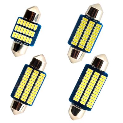 China 31mm 36mm 39mm 41mm C5W C10W CANBUS Error Free Car Interior SMD 3014 LED Dome Lamp Reading Light Bulb Led Dome Light for sale