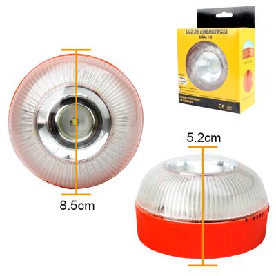 China Traffic Safety Led WarniG LIGHT V16 LED Road Flares Turn Signal Magnetic Base and Emergency Disc Beacon Safety Flare Warning Lamp Hook for Car Truck for sale