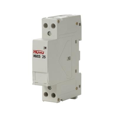 China Hot Sale 2p 4p 63a 220v/230v 50/60hz High Level Din Rail Plastic Silver Copper Household AC Modular Contactor With Manual Control Switch for sale