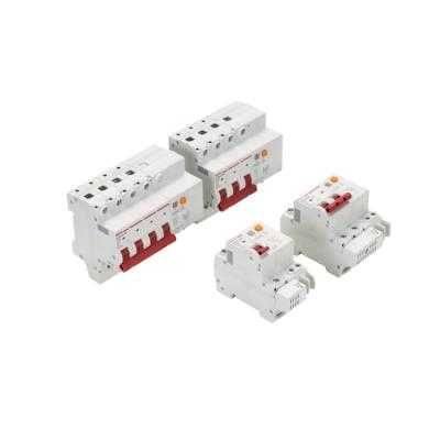 China Customized 230V A, C RCB RCBO 2Pole 4Pole 30mA Circuit Breaker 6000A for sale