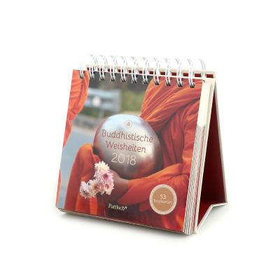 China Desk Calendar Factory Customized 2022 Religious Stand Up Calendar Printing for sale