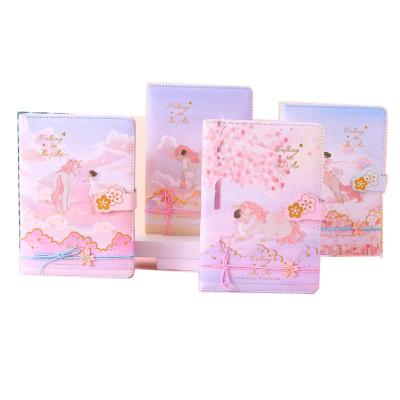 China White Hardcover Book PU CMYK Printing With Magnetic Closure Wholesale Cheap Running Diary Agenda Notebook for sale