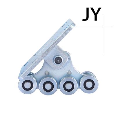 China Modern Universal Driveway Entry Door Hardware Cantilever Sliding Door 8 Wheels Roller Door Wheel Wheel Fixing Plate for sale