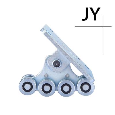 China Traditional Heavy Duty Driveway Sliding Gate Hardware Cantilever Multi-wheel Roller Fixing Plate For Entrance for sale