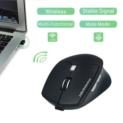 China mute mode & Rechargeable 2.4G Radio Fashion Mouse Gamer Optical Silent Light Gaming PC Mute Mouse for sale