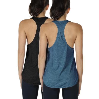 China 2023 New Arrival ACTIVE Urban Sportswear STRETCH Yoga Tops Plus Size Workout Tank Solid Color Sporty Quick Dry Shirts For Women for sale