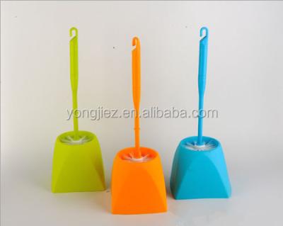 China Sustainable plant plastic toilet brush with holder. cleaning brush for sale