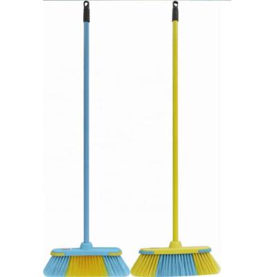 China Long Straight Handle Plastic Floor Broom Sweeper Indoor Cleaning Broom for sale