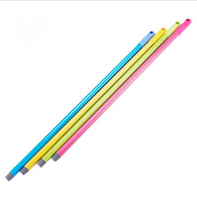 China Workable Telescopic Metal Tube Broom Broom Handle Iron Stick Broomstick Broom Stick for sale