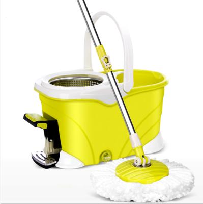 China Sustainable Household Floor Easy Rotating Cleaning Mop With Foot Pedal for sale