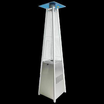 China Professional Stocked Manufacturer Economical Glass Tube Heater Stainless Steel Pyramid Patio Heater for sale