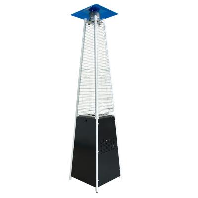 China Hot Selling Stocked Porcelain Outdoor Pyramid Glass Tube Flame Patio Heater for sale