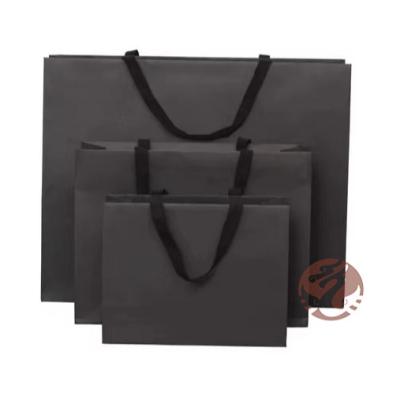 China Recyclable Custom Fashion Your Own Logo Print Cosmetics Luxury Gift Shopping Paper Bags With Button for sale