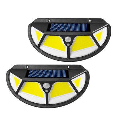 China IP65 Solar Street Light Outdoor Waterproof 102SMD/122COB Motion Sensor Solar Energy Induction Street Lamp for Garden Yard Decoration for sale