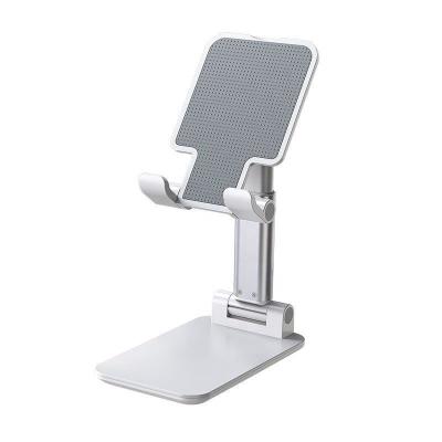 China Cheap Plastic Height Adjustable Display Mic Mobile Cell Phone Holder Desk Anti-Slip Sticky Stand For Tablets Phones for sale