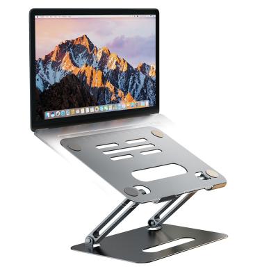 China Adjustable Aluminum Kiosk Desktop Rotation Angle Monitor Laptop Bracket Flexible Laptop Stand Holder With Cooling for sale