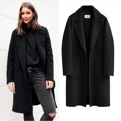 China 2021 European and American autumn/winter new QUICK DRY women's woolen coat dishonest loose woolen coat women long for sale