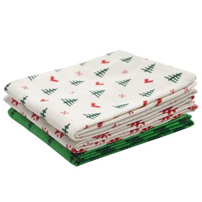 China New Cotton Christmas Holiday Dish Towels QUICK DRY Tea Towels for sale