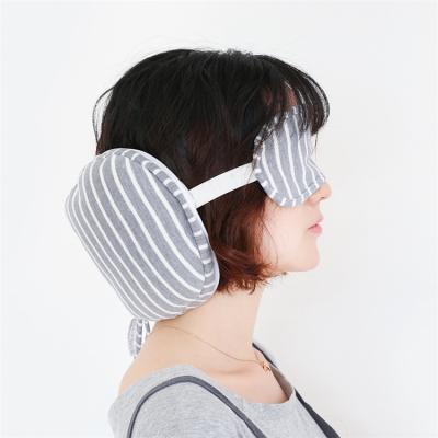 China Anti-wrinkle new wholesale 2 in 1 travel pillow eye mask set for sale