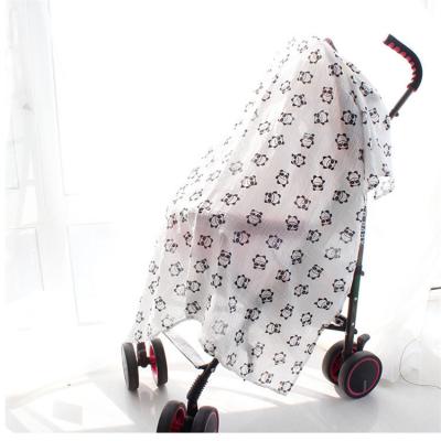 China Anti-pilling Christmas Cotton Baby Wrap Baby Stroller Blanket Cotton Large Muslin Baby Wrap Blankets for sale