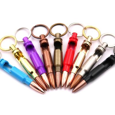 China Hot Sale Custom Colorful Metal Print Metal Bullet Bottle Opener Zinc Alloy Key Chain Key Chain Custom Cheap Good Quality Hot Sale for sale