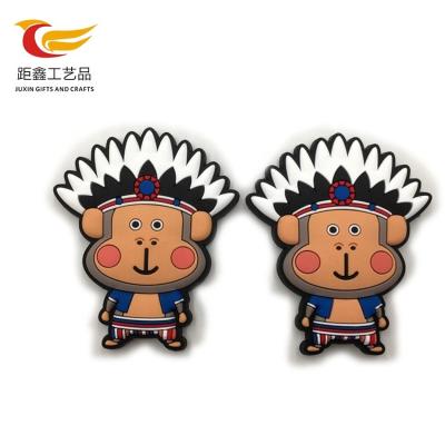 China Animal Custom Design Soft Magnetic PVC Sticker Souvenir Magnet Fridge Magnet for sale