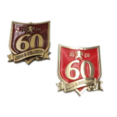 China Good quality metal magnetic zinc alloy custom bronze color shape logo souvenir fridge magnet for sale