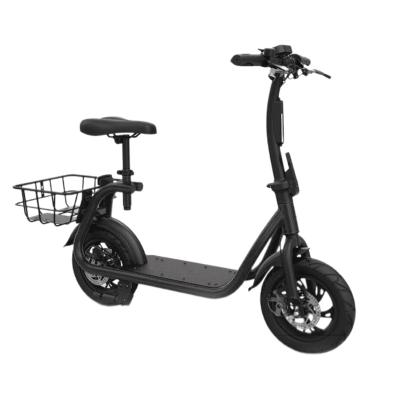 China LED Display Mode Folding 12 Inch Quickly Foldable With Insulated Wide Wheel Seat PneumaticTyre Scooter for sale