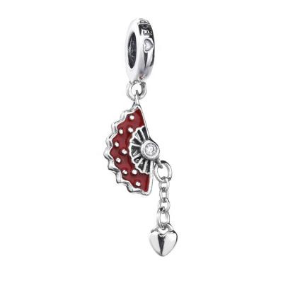 China Fashionable Spanish Silver Charm Bracelet Fan Guarantee Quality Chinese Lucky Charm for sale