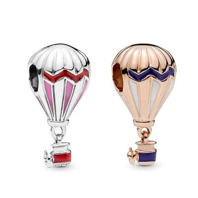 China Romantic Hot Air Balloon Charms Antique Silver Tone Hot Air Balloon Pendant Charms for sale