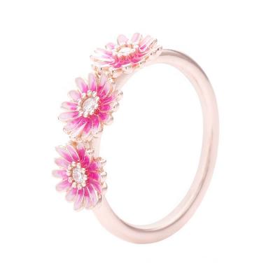 China FASHIONABLE Quality Assurance Jewelry Flower Ring Pledge Mounted Gold Ring As Pan for sale