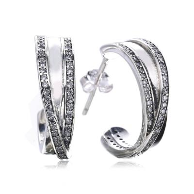 China 2020 Trendy Fashion Earring Trend Round Earring Designs Earring 925 Silver Stud for sale