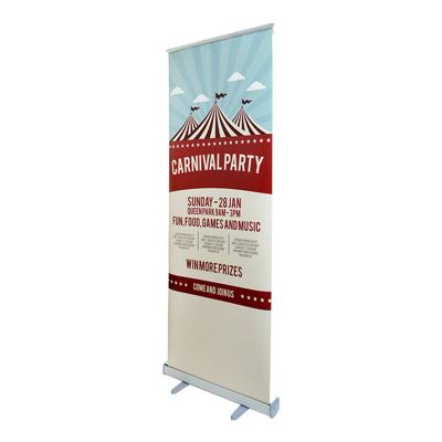 China Advertising Aluminum Base Roll Up Stand Display Custom Printing Image Pull Up Banner Economic Type for sale