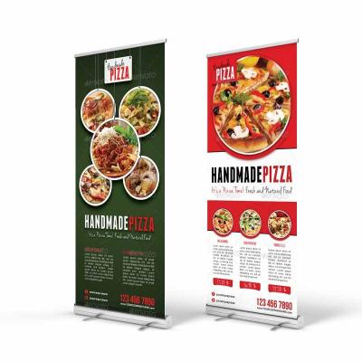 China Advertising Premium Size Display Stand Optional Custom Printing Wide Base Aluminum Roll Up Banner Stand for sale