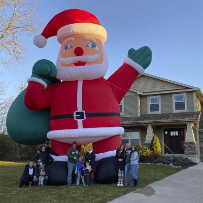 China Led Inflatable Model Inflatable Santa Light For Yard Decoration Holiday Decoratoion Christmas Best for sale