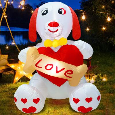 China Holiday Decoratoion Customize Chinese Factory Directly 4 Feet Inflatable Puppy For Inflatable Valentine's Day for sale