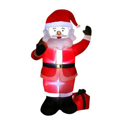 China Durable Led Lightweight Festival Toy Santa Claus Inflate Dolls Navidad Inflatables Christmas Decorations Outdoor for sale