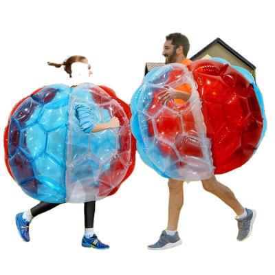 China 0.8Mm PVC 100Cm PVC Air Bubble Ball Football Body Zorb Ball Outdoor Inflatable Pool Bumper Game for sale