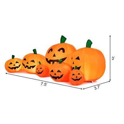 China Halloween Decoration 7.5 Yard Inflatables Party Decoration 7.5 Indoor Outdoor Home Inflatable Halloween Pumpkin for sale