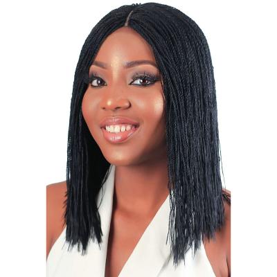 China Hot Selling Natural Matching Box Braids Wig Natural Color Cornrow Braid Wigs For Black Women for sale