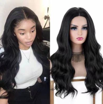 China Silky Wave Wig Lace Front Wigs HD Long Wave Hair Lace Front Wigs For Black Women for sale