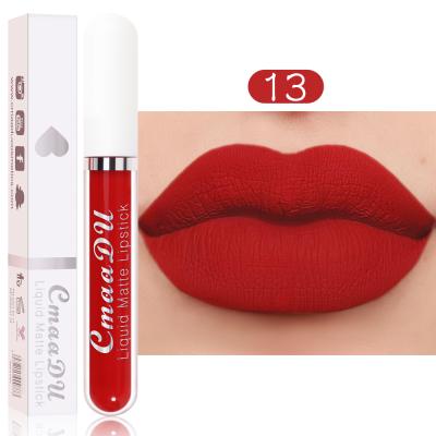 China 2021 Hot Sale Waterproof Liquid Lipstick 18 Color Matte Waterproof Lipstick for sale