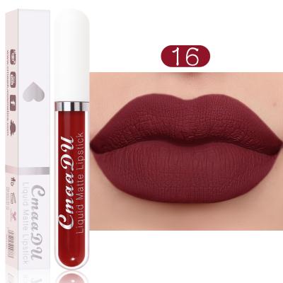 China Fashion Sellers Makeup Waterproof 18 Colors Wholesale Lip Cosmetics Matte Lip Gloss for sale