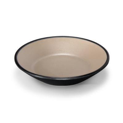 China Viable wholesale customization dish restaurant sushi sauce dish melamine beige plastic shallow dish small for catering for sale