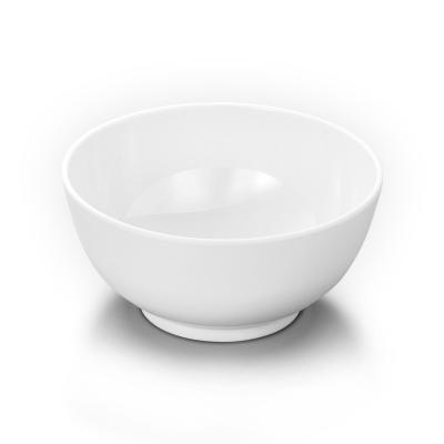 China White Custom Melamine Bowl Restaurant Bowl Dinner Soup Rice Bowl Sustainable Wholesale Unbreakable Plastic Small Tableware Bowl For Catering for sale